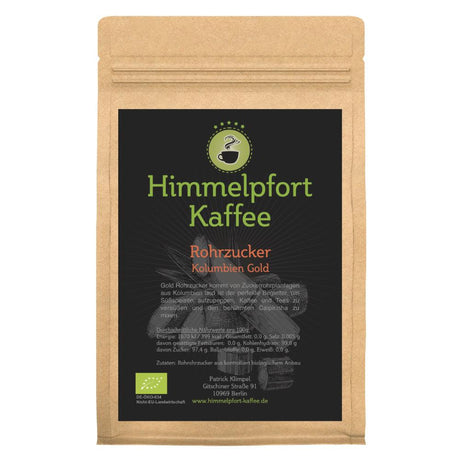 Bio Rohrzucker Kolumbien Gold - Himmelpfort Kaffee