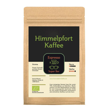 Bio-Espresso Super Bar - Himmelpfort Kaffee